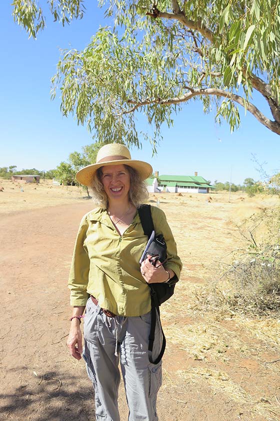 Ros at Tennant Creek Telegraph Station